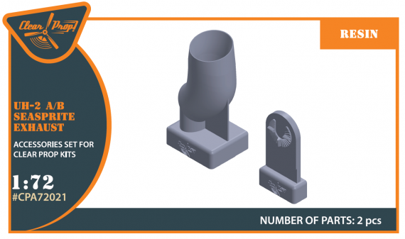 1/72 Kaman UH-2A/B Seasprite resin exhaust