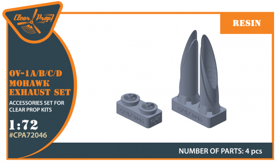 1/72 North-American/Rockwell OV-1 Mohawk exhaust