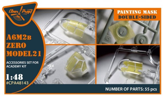 Masque peinture double face A6M2b Model 21 1/48 Academy