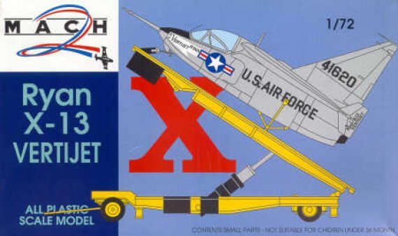 Mach 2 Ryan X-13 Vertijet et remorque de lancement 1/72