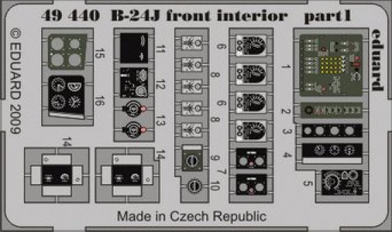 1/48 B-24J front interior (REV/MON)