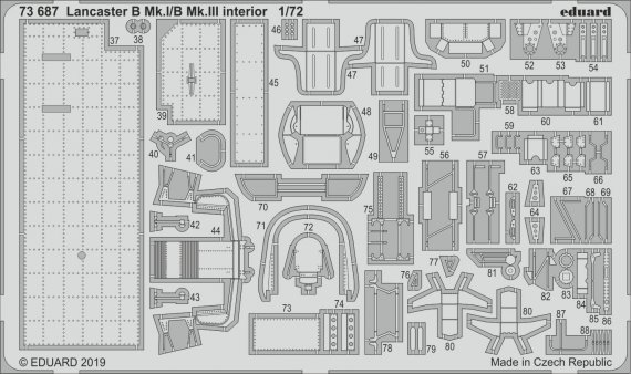 1/72 SET Lancaster B Mk.I/B Mk.III interior