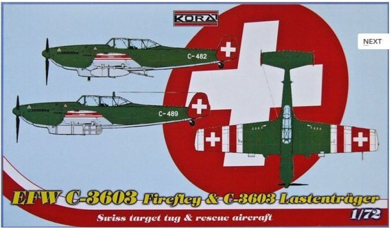 1/72 EFW C-3603 Firefly&C-3603 Lastenrger (Swiss)