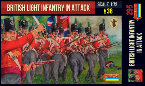 1/72 British Light Infantry in Attack Napoleonic era