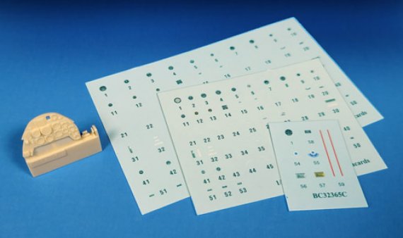 Barracuda Studios 1/32 Bf-109G Cockpit Stencils e Cruscotto
