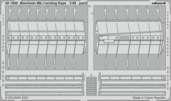 1/48 SET Blenheim Mk.I landing flaps