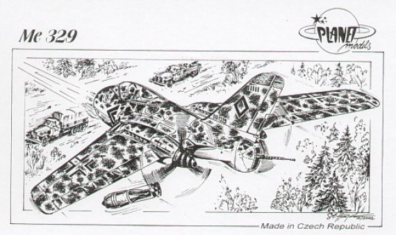 Planet 1/72 Messerschmitt Me-329 con decalcomanie