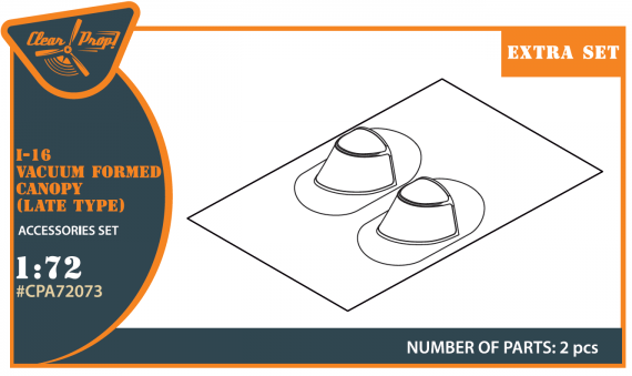 1/72 I-16 late Vacu Canopy