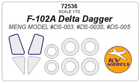 1/72 Convair F-102A Delta Dagger masks