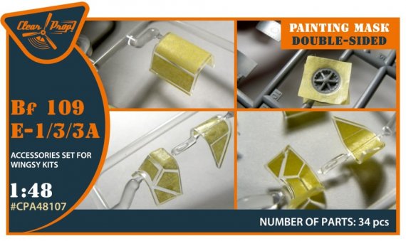 1/48 Bf-109E-1/3/3a double-sided p.mask WINGSY