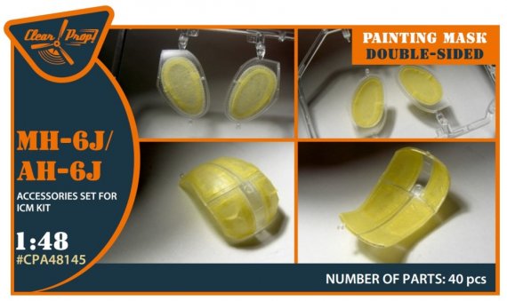 Masque peinture double-face MH-6/AH-6J 1/48 ICM