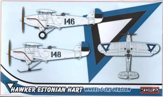1/72 Hawker Estonian Hart  Wheel&Ski version