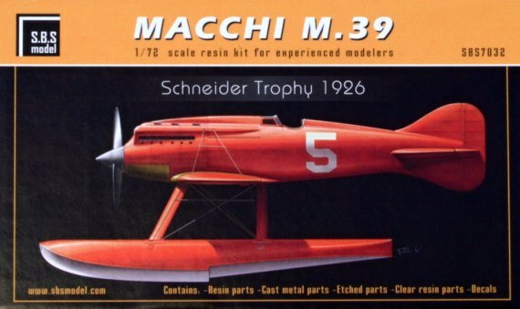 1/72 Macchi M.39 Schneider Trophy 1926