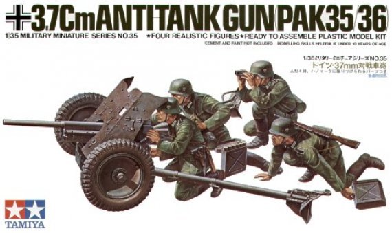Tamiya Modellbausatz 37mm Panzerabwehrkanone 1/35
