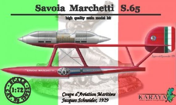 Karaya Savoia-Marchetti S.65 1929 Hydravion de course 1/72