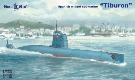 1/144 Tiburon Spanish midget submarine