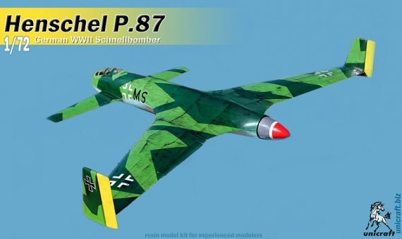 1/72 Henschel HS P.87 German pusher bomber