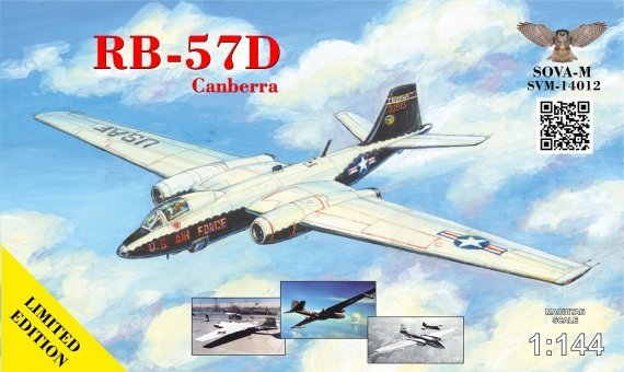 1/144 RB-57D Canberra High Altitude Reconversion Aircraft