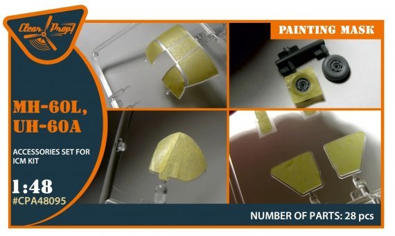 1/48 UH-60, MH-60L painting mask for ICM
