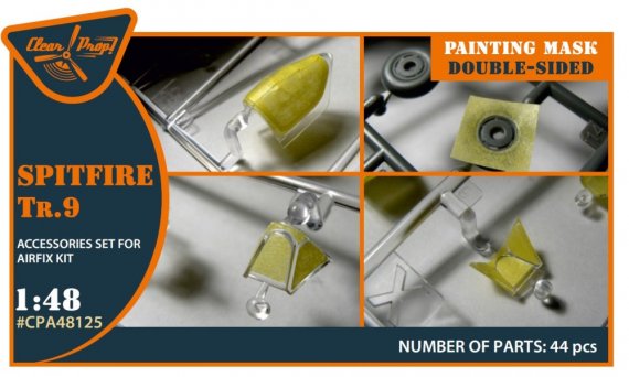 1/48 Spitfire Tr.9 double-sided Paint mask for Airfix