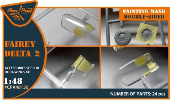 CLEAR PROP Masque Peinture Fairey Delta 2 1/48