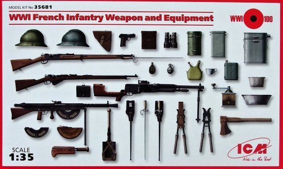 1/35 WWI French Infantry Weapon and Equipment