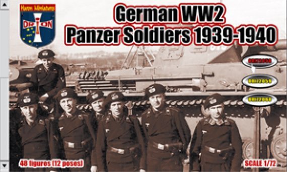 1/72 German WWII Panzer Soldiers 1939-1940