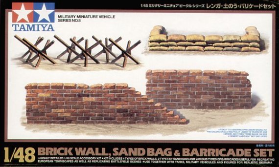 Tamiya Sandsack- & Ziegelmauer Set 1/48