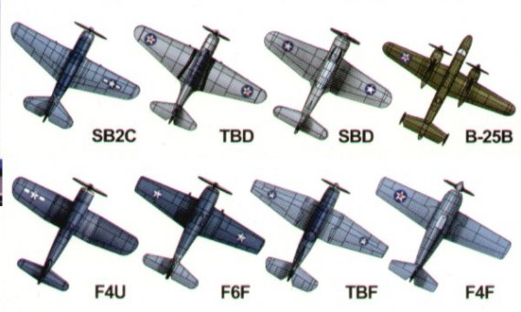 Trumpeter Set Aviation Navale US WWII 1/700