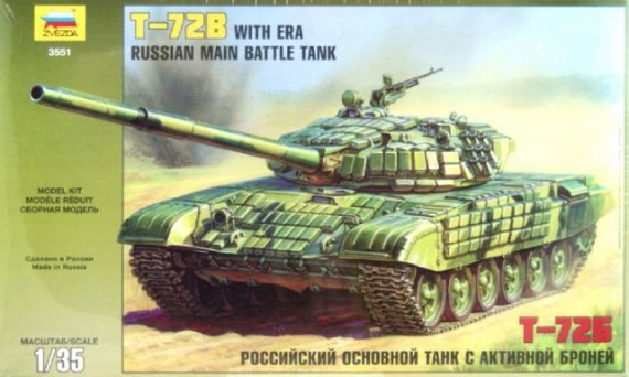 1/35 Scale Russian T-72B with Era