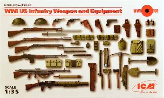 1/35 WWI US Infantry Weapon and Equipment