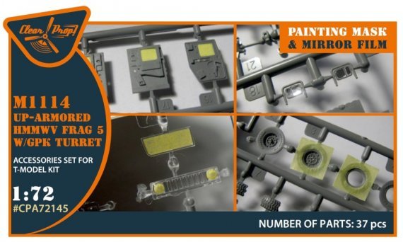 1/72 M1114 Up-armored HMMWV Frag 5 W/GPK paint mask
