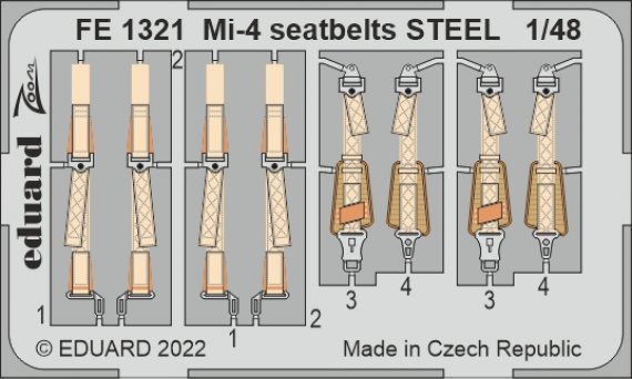 1/48 Mi-4 seatbelts STEEL