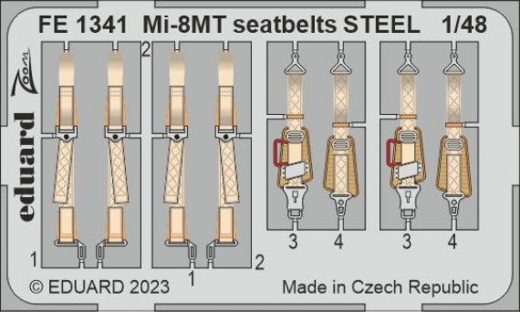 1/48 Mi-8MT seatbelts STEEL