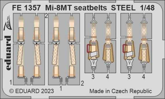1/48 Mi-8MT seatbelts STEEL