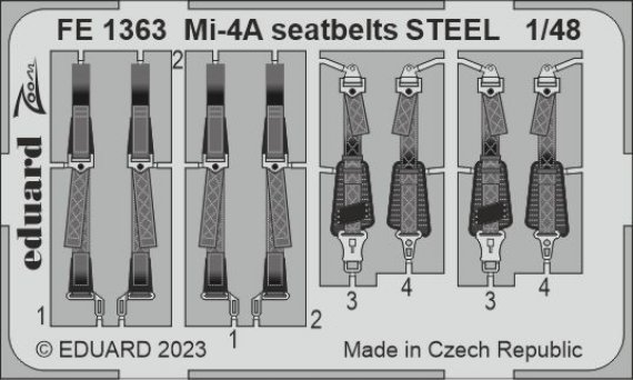 1/48 Mi-4A seatbelts STEEL