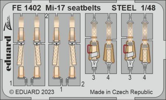 1/48 Mi-17 seatbelts STEEL TRUMP