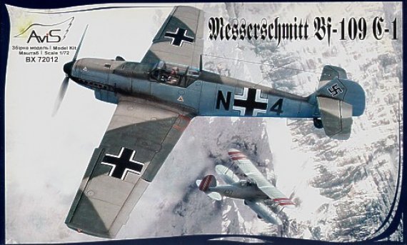 1/72 Messerschmitt Bf-109C-1 WWII German fighter