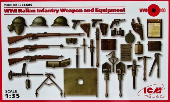 1/35 Italian Infantry WWI  Weapon and Equipment