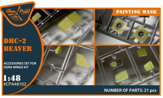 1/48 DHC-2 Beaver painting mask for Dora Wings.