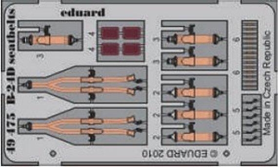 1/48  B-24D seatbelts (REV/MONO)