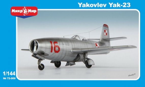 1/144 Yakovlev Yak-23 Soviet fighter single + double seat vers.