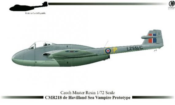 1/72 de Havilland Sea Vampire Prototype (RAF)