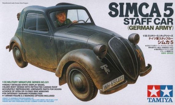 1/35 Simca 5 Staff Car (German Army)