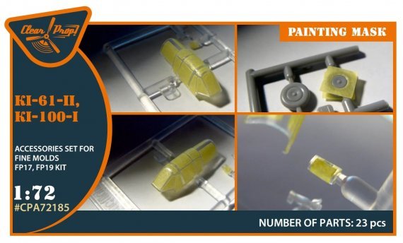 1/72 Ki-61-II, Ki-100-I painting mask FINEMOLDS