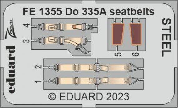 1/48 Do 335A seatbelts STEEL