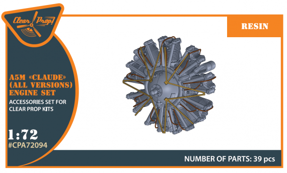 1/72 A5M Claude resin engine set, all versions
