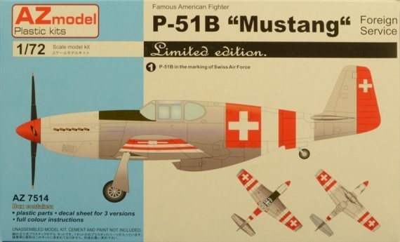 1/72 P-51B Mustang FOREIGN SERVICE