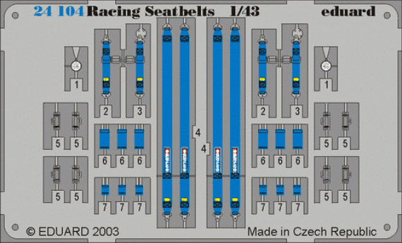 Eduard Sparco 4 points Blue 1/43