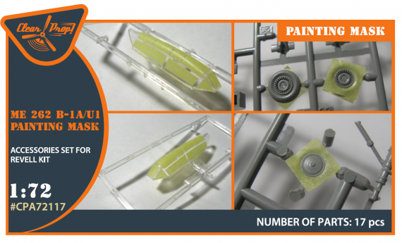 1/72 Messerschmitt Me-262B-1A/U1 painting mask